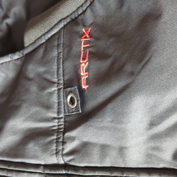 Arctix Youth Size Medium Snowbib Black Red - Picture 3 of 8